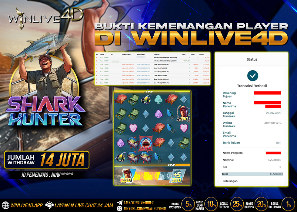WINLIVE4D JACKPOT SHARK HUNTER