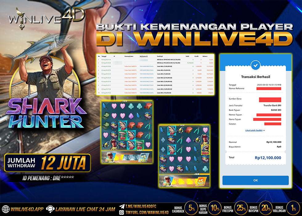 WINLIVE4D JACKPOT SHARK HUNTER