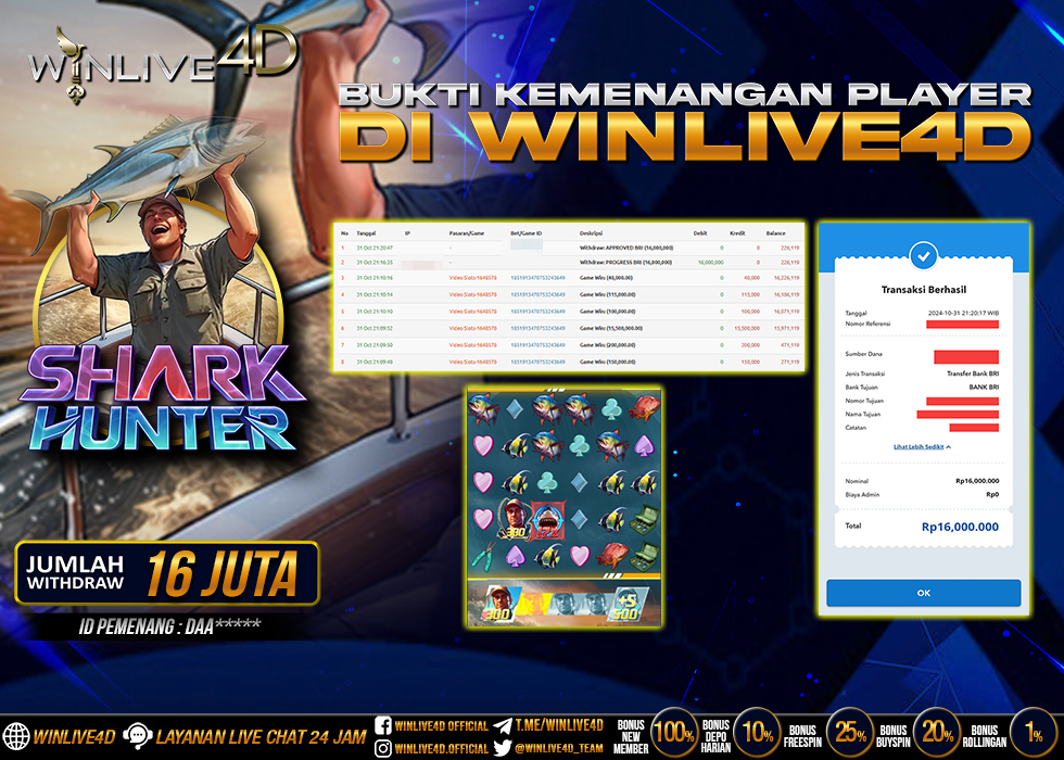 WINLIVE4D JACKPOT SHARK HUNTER