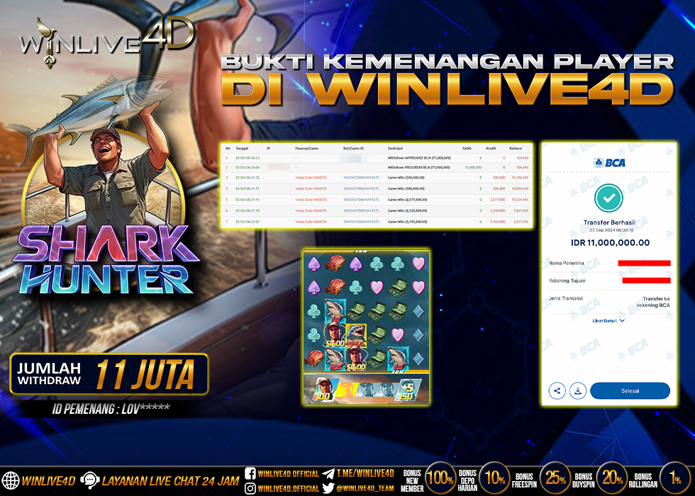 WINLIVE4D JACKPOT SHARK HUNTER