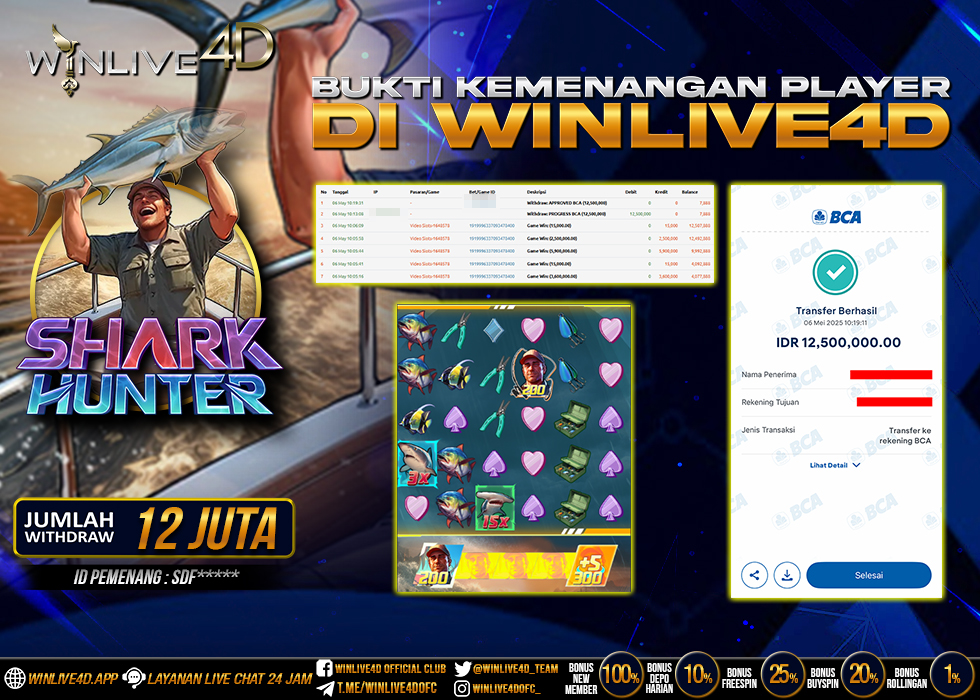 WINLIVE4D JACKPOT SHARK HUNTER