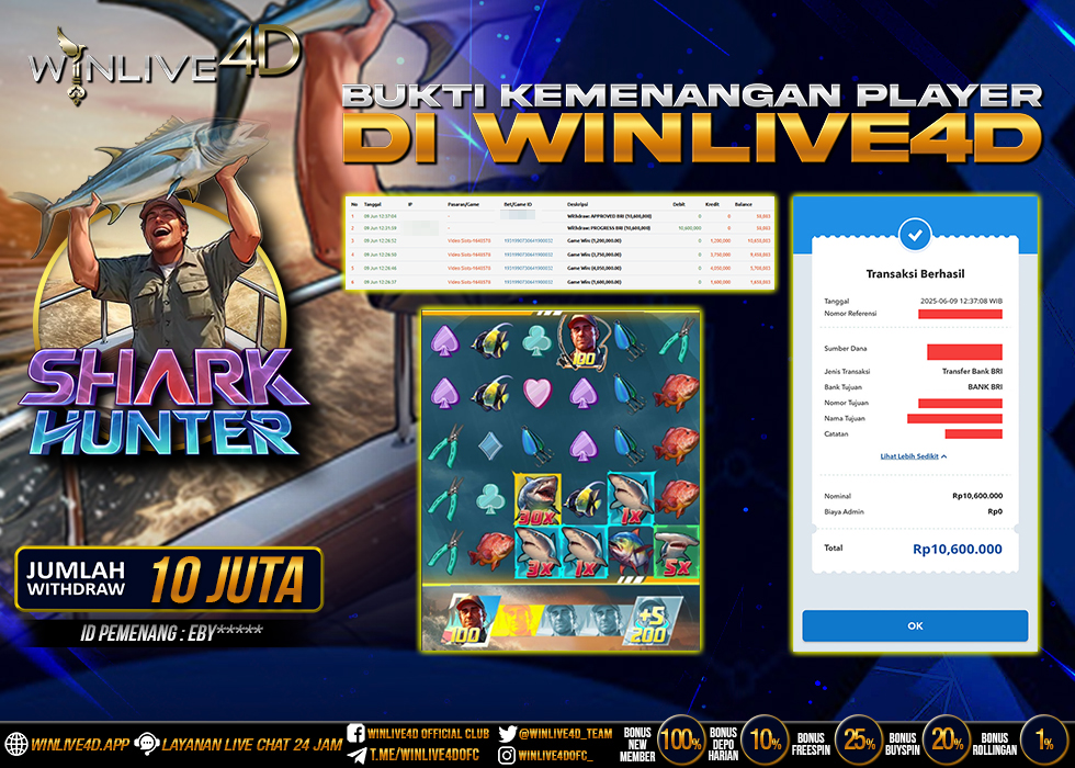 WINLIVE4D JACKPOT SHARK HUNTER