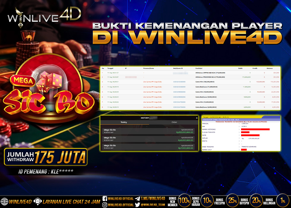 WINLIVE4D JACKPOT LIVE CASINO MEGA SICBO