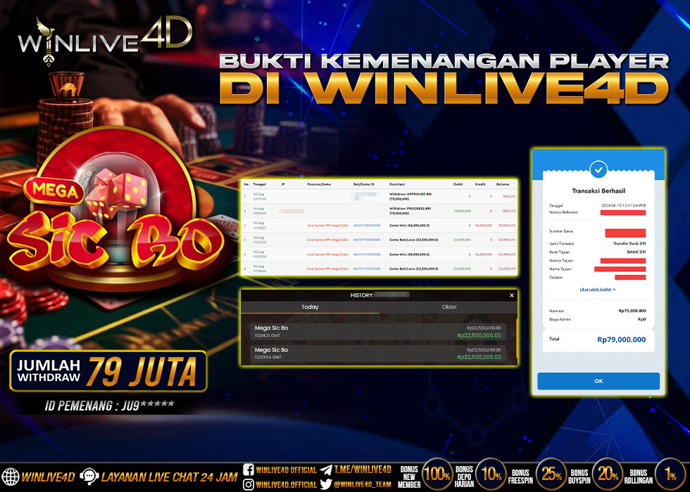 WINLIVE4D JACKPOT LIVE CASINO MEGA SICBO