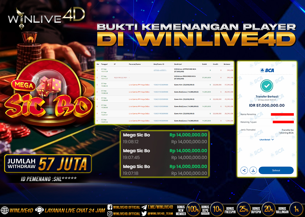 WINLIVE4D JACKPOT LIVE CASINO MEGA SICBO