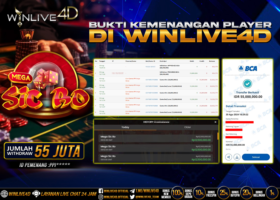 WINLIVE4D JACKPOT LIVE CASINO MEGA SICBO
