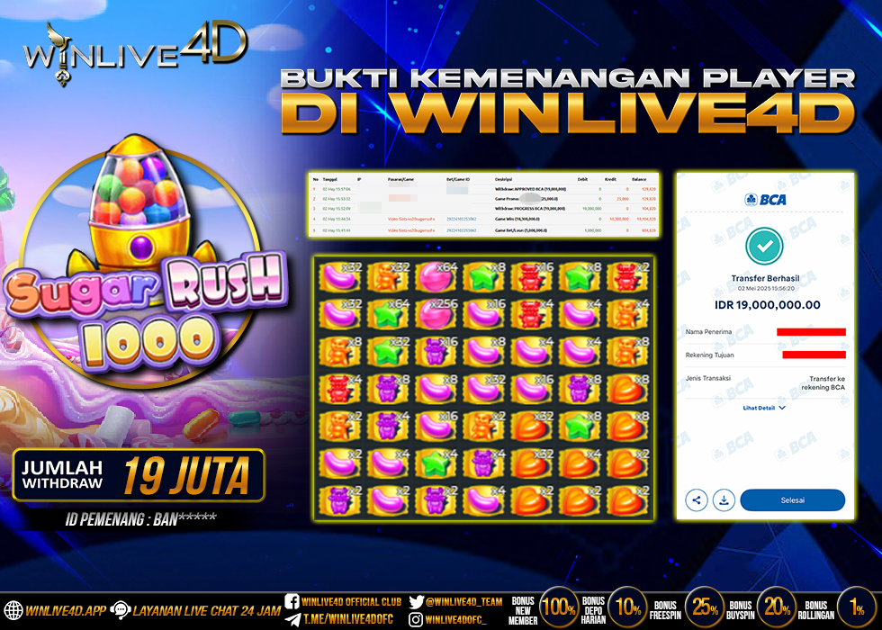 WINLIVE4D JACKPOT SUGAR RUSH 1000