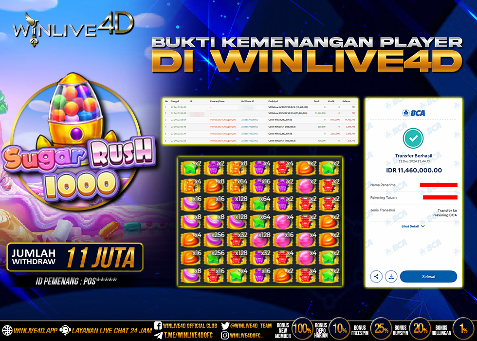 WINLIVE4D JACKPOT SUGAR RUSH 1000