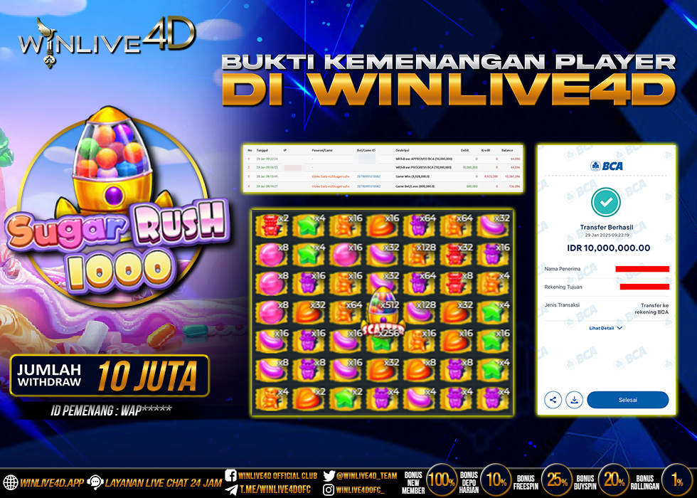 WINLIVE4D JACKPOT SUGAR RUSH 1000