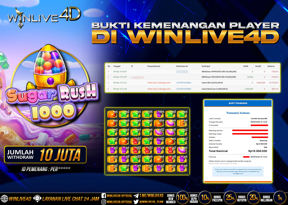 WINLIVE4D JACKPOT SUGAR RUSH 1000