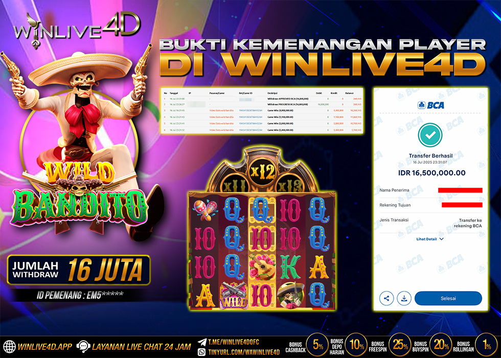 WINLIVE4D JACKPOT SLOT WILD BOUNTY