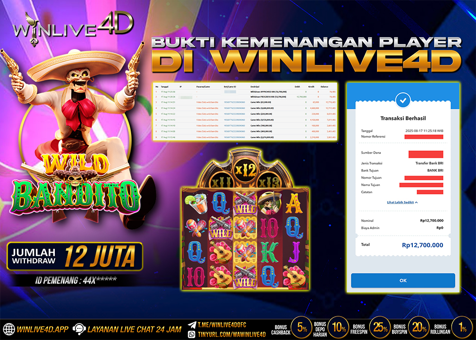 WINLIVE4D JACKPOT SLOT WILD BOUNTY