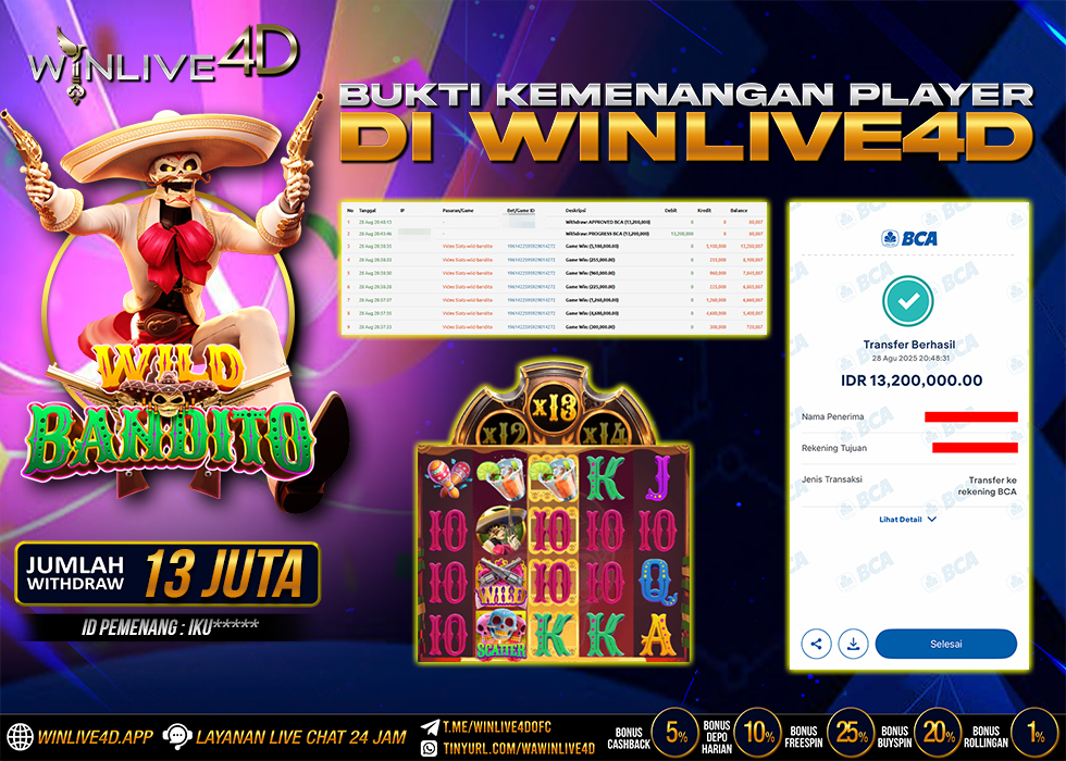 WINLIVE4D JACKPOT SLOT WILD BOUNTY