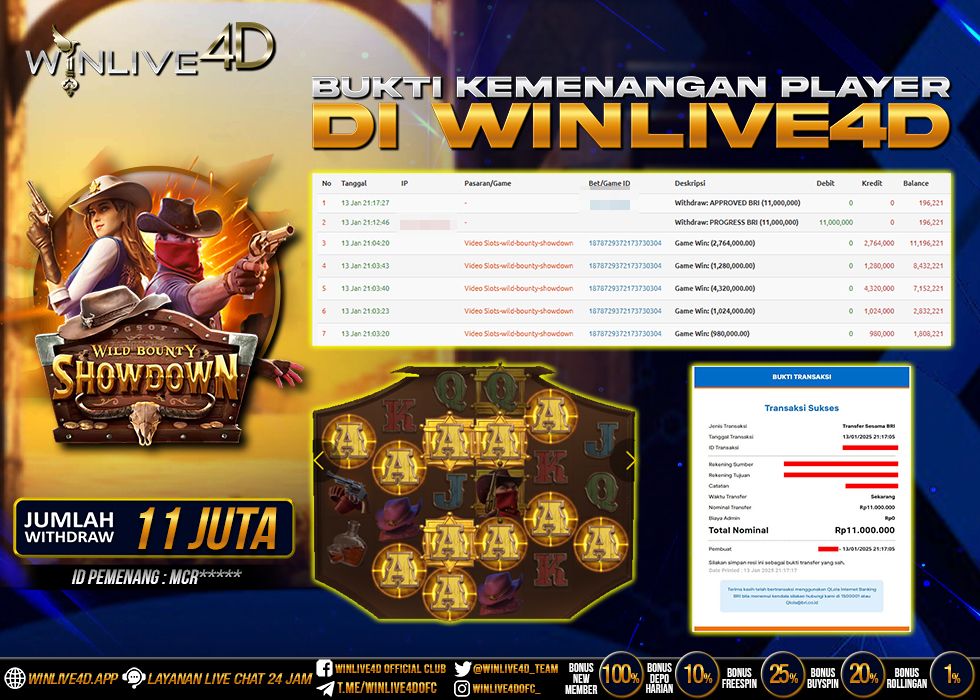 WINLIVE4D JACKPOT SLOT WILD BOUNTY