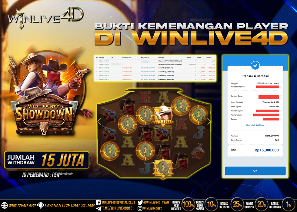 WINLIVE4D JACKPOT SLOT WILD BOUNTY