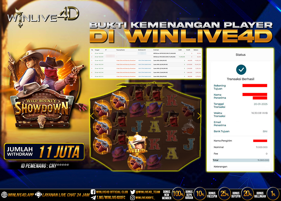 WINLIVE4D JACKPOT SLOT WILD BOUNTY