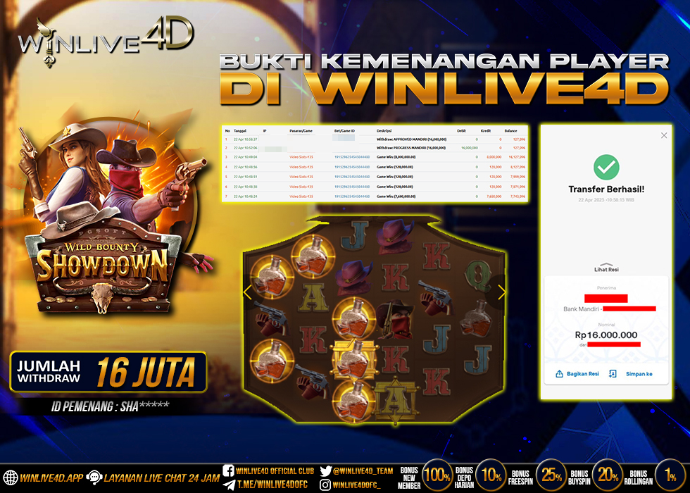 WINLIVE4D JACKPOT SLOT WILD BOUNTY