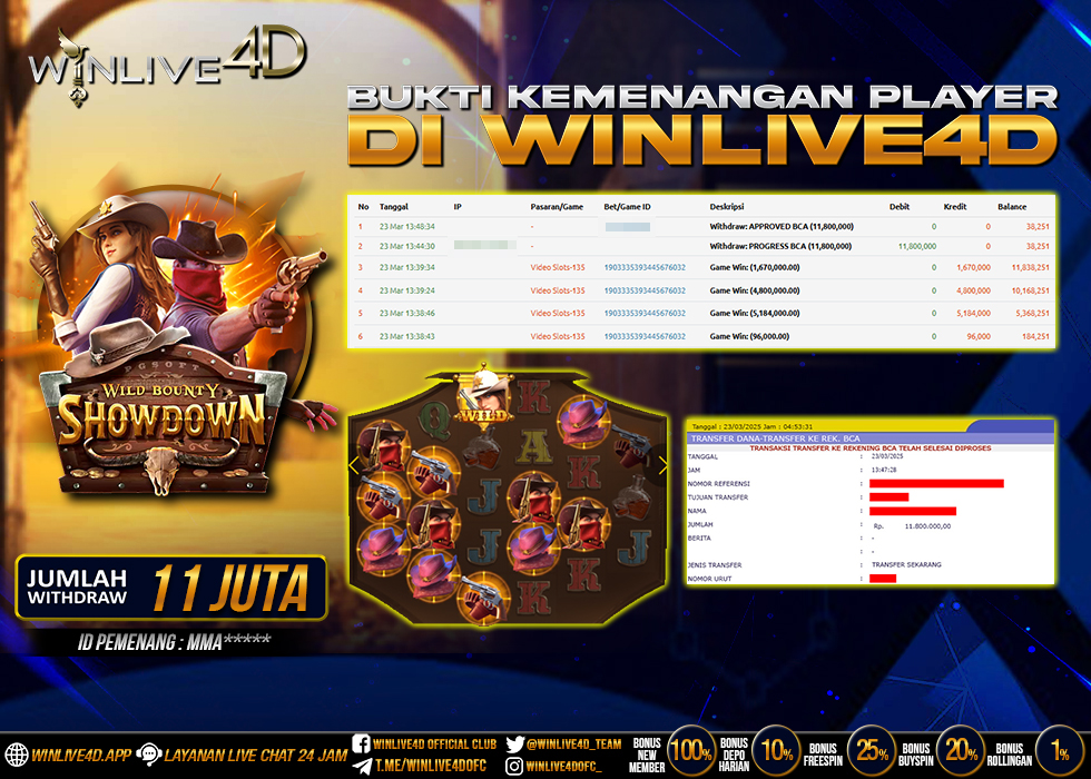 WINLIVE4D JACKPOT SLOT WILD BOUNTY