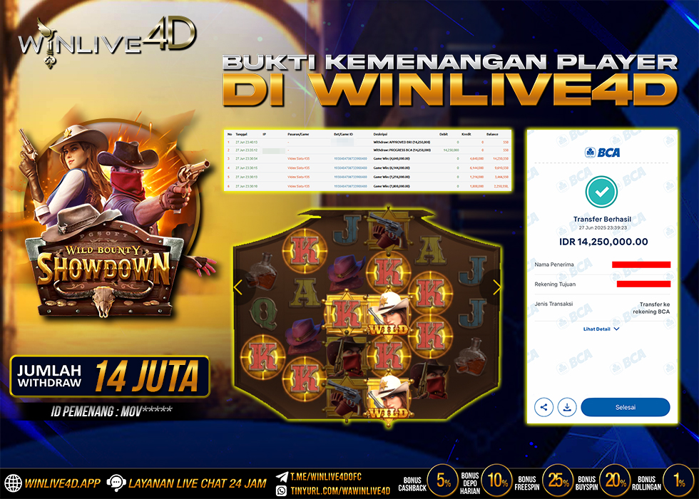 WINLIVE4D JACKPOT SLOT WILD BOUNTY