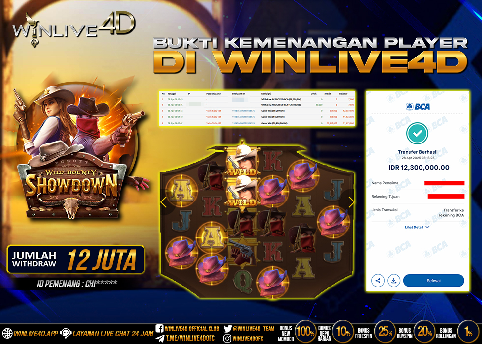WINLIVE4D JACKPOT SLOT WILD BOUNTY