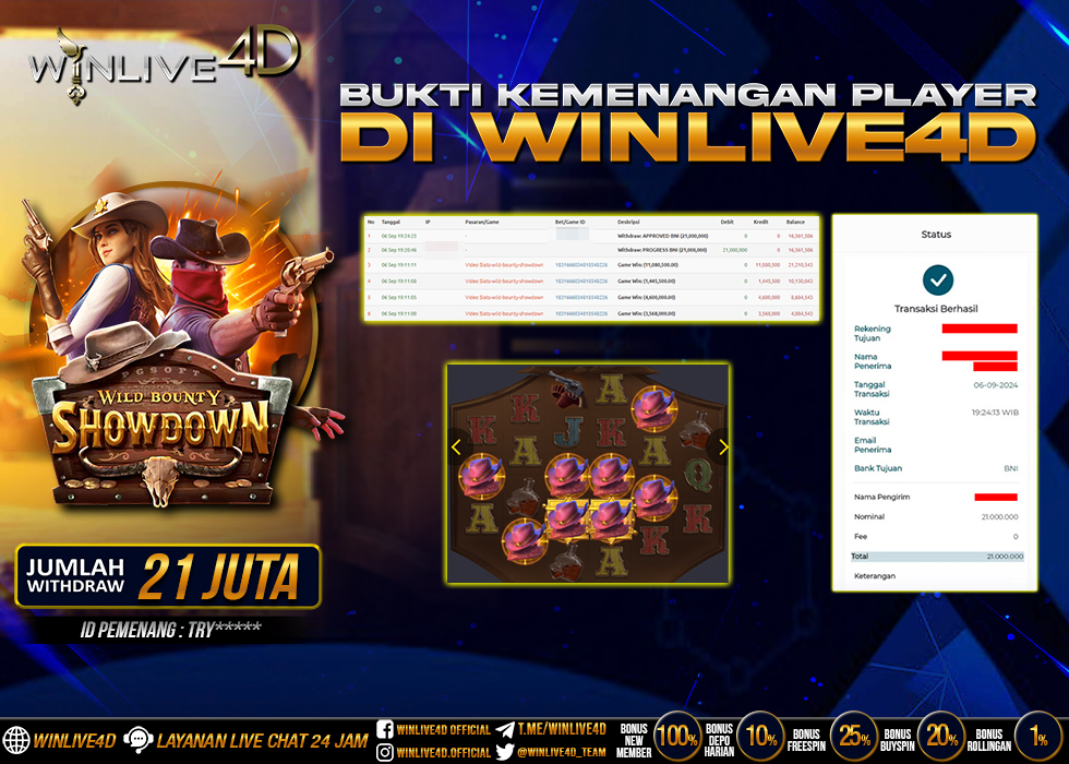 WINLIVE4D JACKPOT SLOT WILD BOUNTY