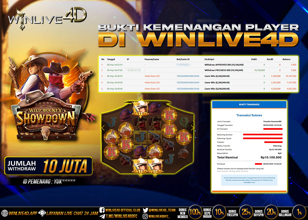 WINLIVE4D JACKPOT SLOT WILD BOUNTY