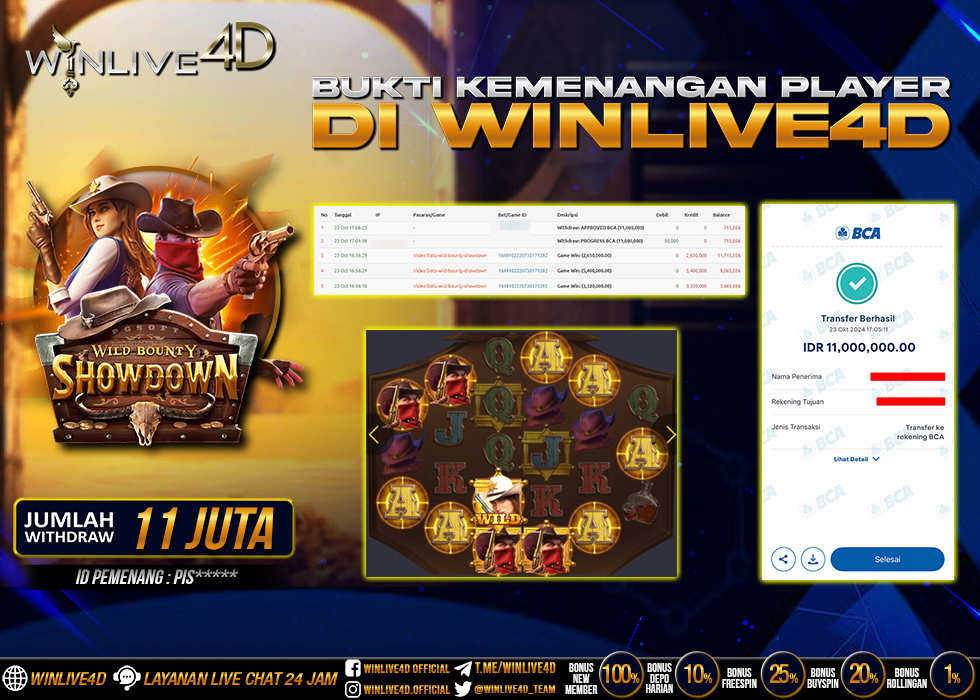 WINLIVE4D JACKPOT SLOT WILD BOUNTY