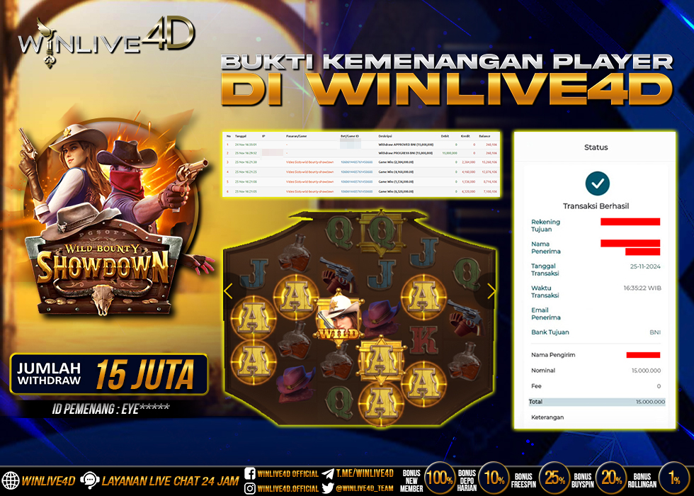 WINLIVE4D JACKPOT SLOT WILD BOUNTY