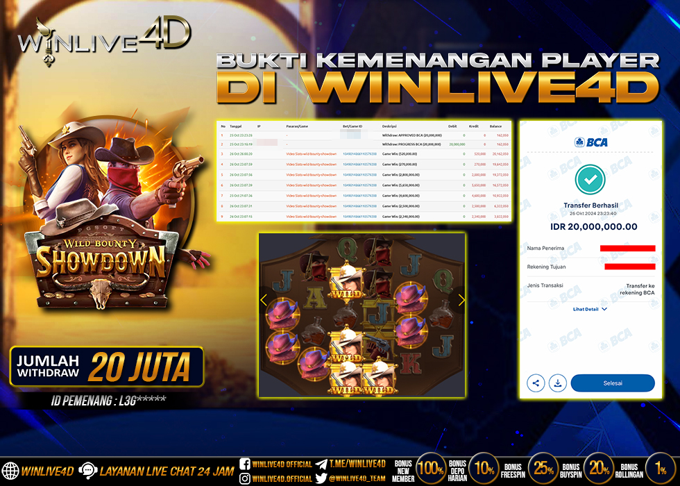 WINLIVE4D JACKPOT SLOT WILD BOUNTY