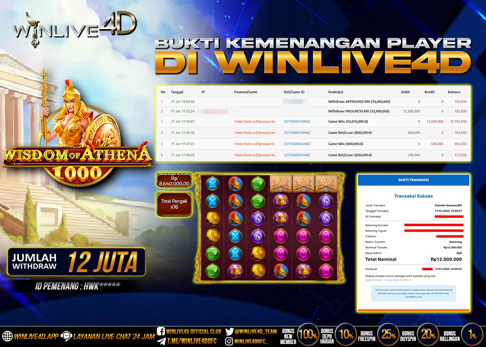 WINLIVE4D JACKPOT wisdom-of-athena-1000-17-1-25