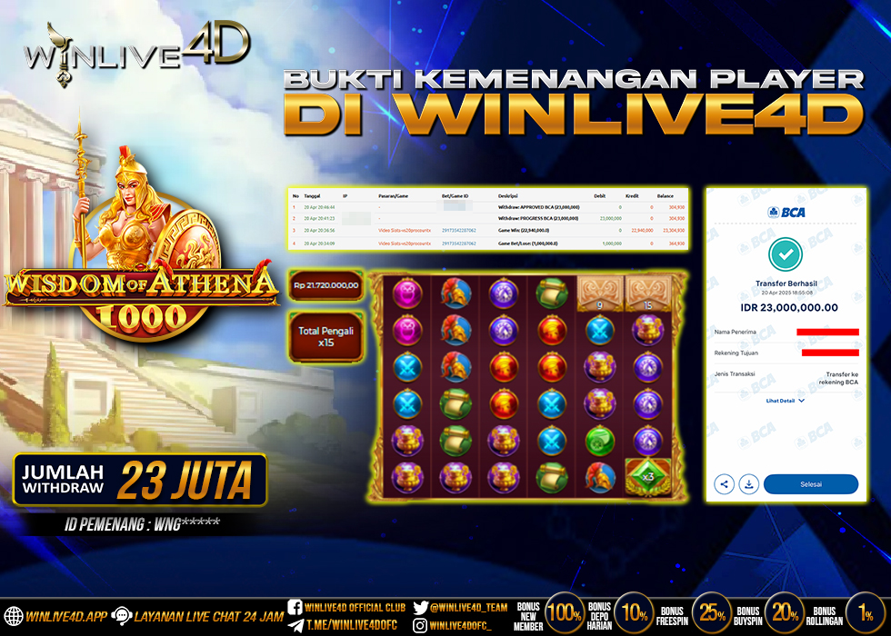 WINLIVE4D JACKPOT wisdom-of-athena-1000
