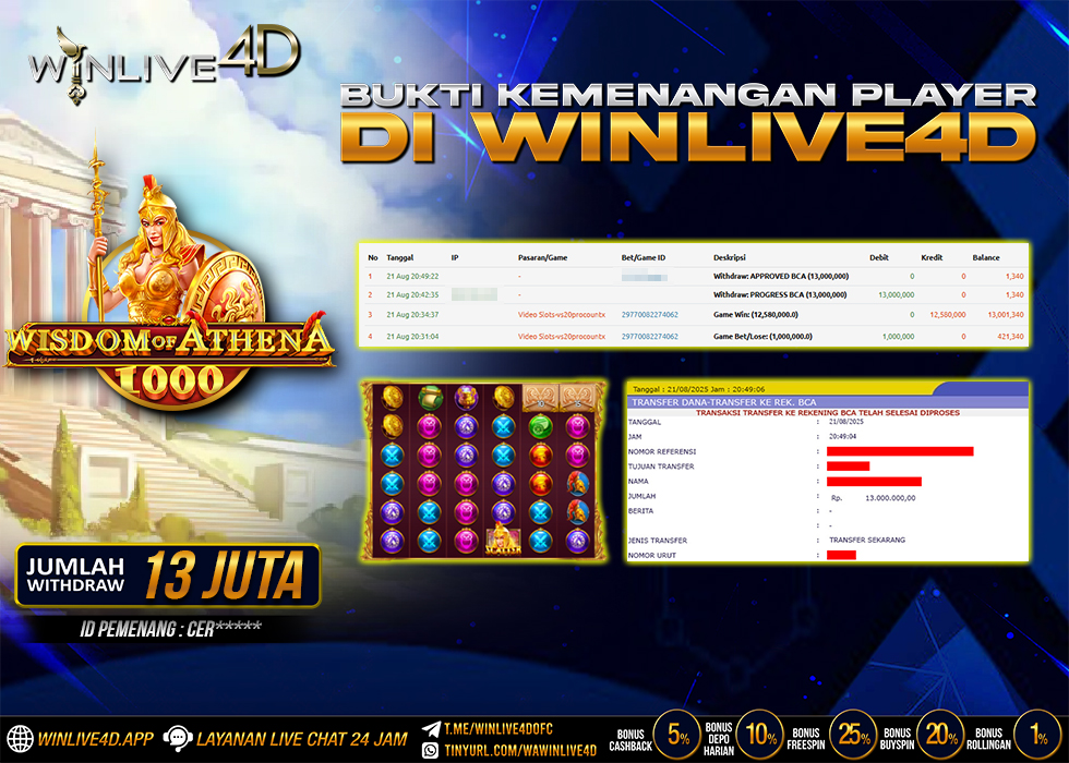 WINLIVE4D JACKPOT wisdom-of-athena-1000