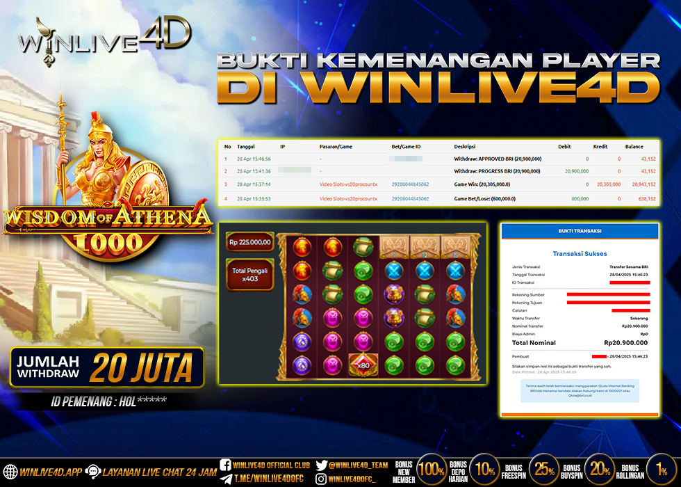 WINLIVE4D JACKPOT wisdom-of-athena-1000
