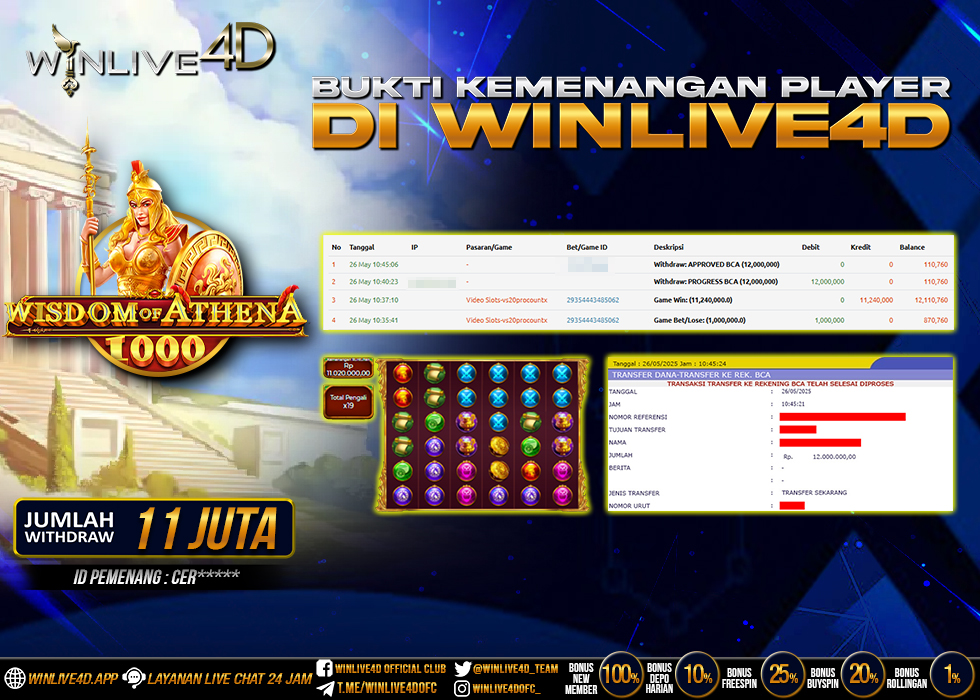 WINLIVE4D JACKPOT wisdom-of-athena-1000