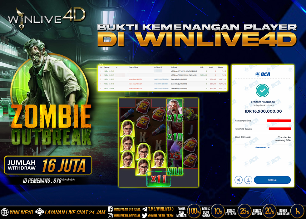 WINLIVE4D JACKPOT SLOT ZOMBIE OUTBREAK
